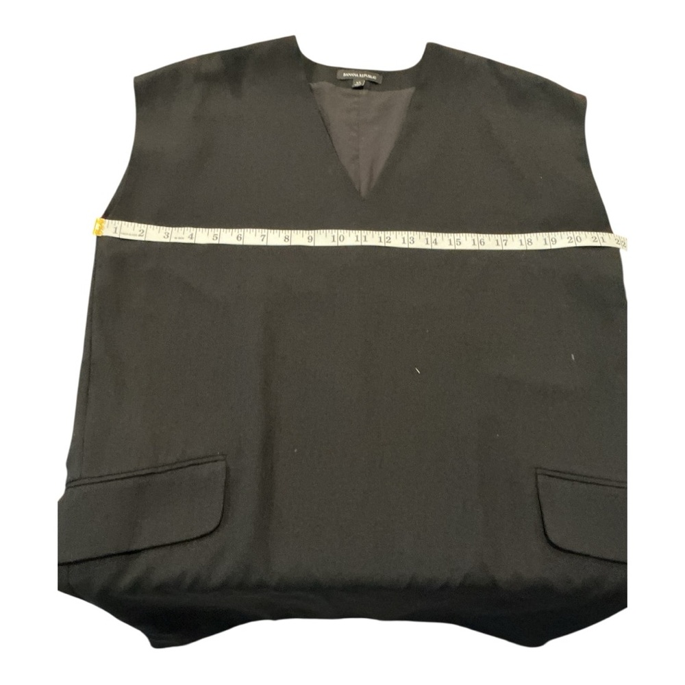 Banana Republic Black Wool Blend Sleeveless Shift Dress Size S - Picture 7 of 9